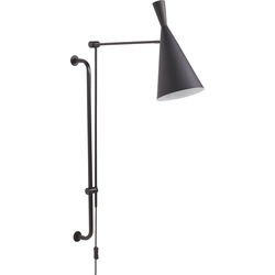 Beliani MARISA - Muurlamp-Zwart-Staal