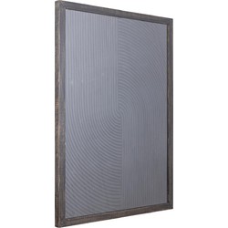 PTMD Wandpaneel Elasah - 76x3x102 cm - Hout - Zwart