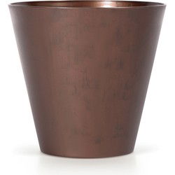 Prosperplast plantenpot - kunststof - brons - D20 x H19 cm - Plantenpotten