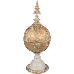 Clayre & Eef Decoratie Ornament Ø 19x45 cm Bruin Metaal
