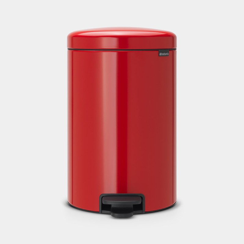 NewIcon Pedaalemmer, 20 liter, kunststof binnenemmer - Passion Red - 