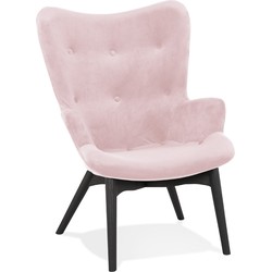 Fauteuil met rugleuning RUBEN roze