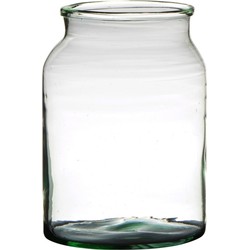 Bloemenvaas van gerecycled glas 25 x 19 cm - Vazen