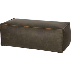 BePureHome Rodeo Poef - Eco-leder - Army - 43x120x60