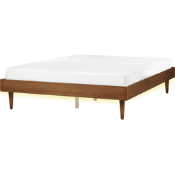 Beliani TOUCY - Tweepersoonsbed-Lichte houtkleur-MDF