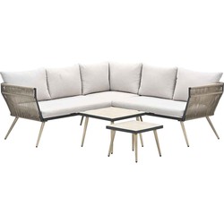 Garden Impressions Pylos loungeset 5-delig - taupe