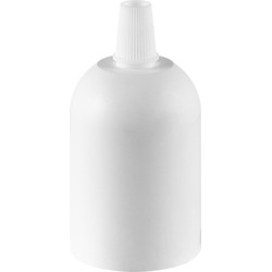 DIY lamphouders - Lamponderdelen - ø4.4 x 8.5 cm - E27 - Wit - Cilinder - Ontworpen voor Hanglampen, Wandlampen