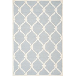 Safavieh Modern Indoor Hand Tufted Area Rug, Cambridge Collection, CAM710, in Blue & Ivory, 183 X 274 cm