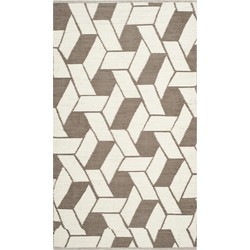 Safavieh Eco-Friendly Indoor Hand Made Area Rug, Recycled Plastic Collection, TMF124, in Saddle, 152 X 244 cm