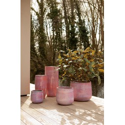 PTMD Bloempot Dairsai - 46x46x40 cm - Keramiek - Roze - Set van 3