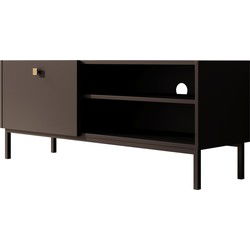 Meubella - TV-Meubel Norment - Zwart - 120 cm