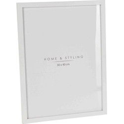 Home & Styling Fotolijst - kunststof - wit - voor foto 30 x 40 cm - Fotolijsten