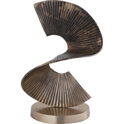 PTMD Manoa Gold alu spiral shaped statue ribbed