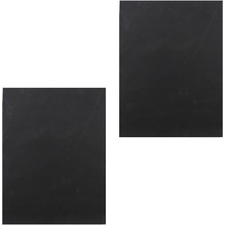 Set van 2 grillmatten zwart 40x33cm