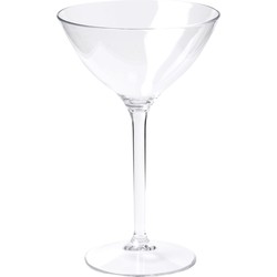 Depa Cocktail glazen - 4x - transparant - onbreekbaar kunststof - 300 ml - Cocktailglazen