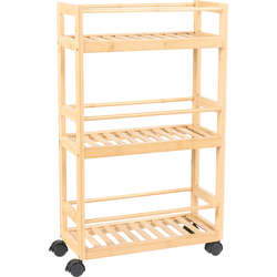 Beliani QUINTAY - Badkamer plank-Lichte houtkleur-Bamboehout