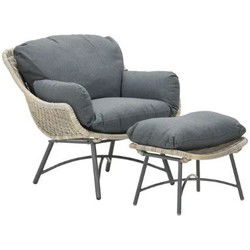 Logan fauteuil met voetenbank vw