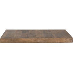 LABEL51 Eetkamertafel Tafelblad Straight Edge - Rough - Mangohout - 70 cm Straight