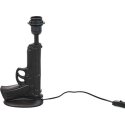 Table Lamp - Gun - Ceramic - Black - E27 -15x9x32cm
