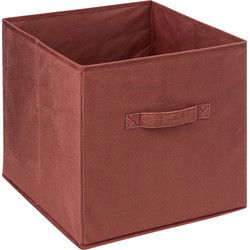 5Five Opbergmand - Bordeaux rood - 31x31x31 cm - 29L - Opvouwbaar - Opbergmanden