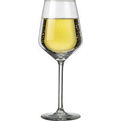 Royal Leerdam Wijnglazen Carre - 6x stuks - witte wijn - 370 ml - Wijnglazen