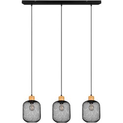 Industriële Hanglamp  Calimero - Metaal - Zwart