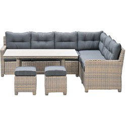 Garden Impressions Alaska lounge dining set rechts - light teak vironwood