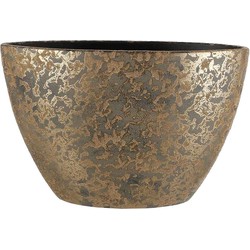 Mica Decorations clemente bloempot ovaal goud maat in cm: 41 x 20 x 26