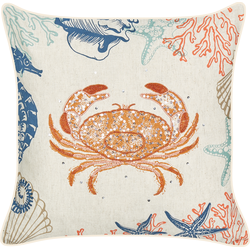 SARGASSUM - Sierkussen - Beige - 45 x 45 cm - Linnen