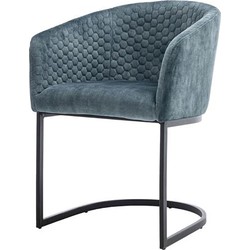 Tower living Pellaro armchair - fabric Adore 31 Grey blue