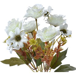 Clayre & Eef Kunstbloem 29 cm Wit Kunststof