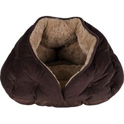 TRIXIE KATTENMAND IGLO MALU BRUIN / LICHTBRUIN 47X41X27 CM