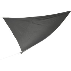 Schaduwdoek/zonnescherm driehoek zwart 3,6 x 3,6 x 3,6 meter - Schaduwdoeken
