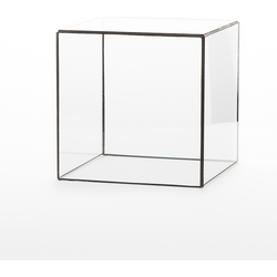 Geometrische Glazen Stolp van Hart & Ruyt - 15cm - Zwart
