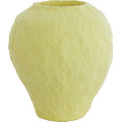 Light&living Vaas deco Ø45x50 cm PANTOJA mat geel