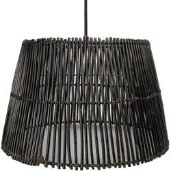 HSM Collection-Hanglamp-ø33/25x21-Zwart-Rotan