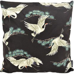Kraanvogel #1 | 45 x 45 cm | Kussenhoes | Katoen/Polyester