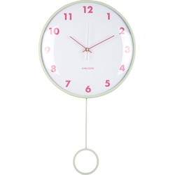 Wandklok Cheeky Dome - Zachtgroen - 7.1x35.5x61.5cm