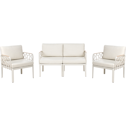 ERICHE - Loungeset 4-zits - Lichtbeige - Polypropyleen