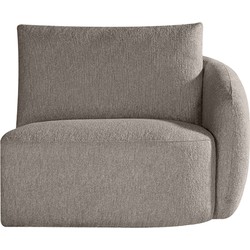 LABEL51 Bank Rocca - Taupe - Canyon - 1,5-Zits Arm Rechts Voorstaand