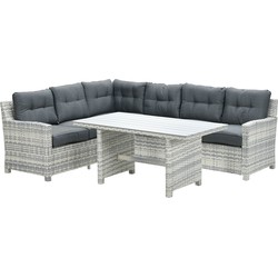 Garden Impressions Alaska lounge dining set links - grijs