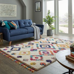 Kleurrijk vloerkleed - Bohemia Multi - 120 X 170 CM
