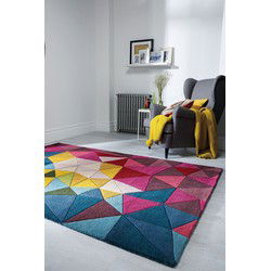 Falmouth vloerkleed - Laagpolig - 100% Wol - Geo Modern - Multi - 200 X 290 CM