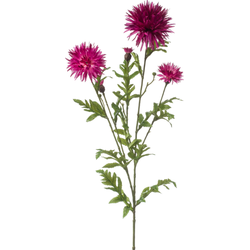 Centaurea spray fuchsia 100 cm kunstbloem zijde nepbloem