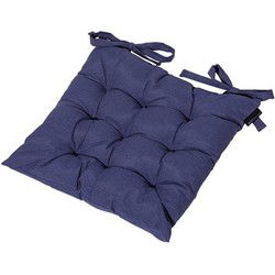 Toscane zitkussen panama saffierblauw (4 stuks)