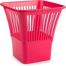 Plasticforte Afvalbak/vuilnisbak prullenbak - plastic - roze - Prullenmanden