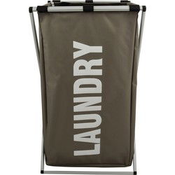 MSV Wasmand Profi- 1x opvang waszak - 65 liter compartiment - 38 x 35 x 57 cm - aluminium frame - Wasmanden