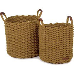 Korbo mand L oker, set van 2