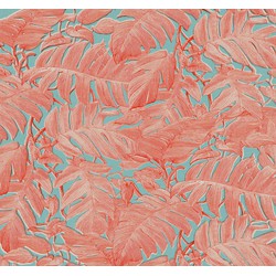 Sanders & Sanders fotobehang koraal roze en blauw - 300 x 280 cm - 612133