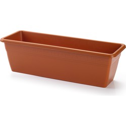 Plantenbak terra cotta rechthoekig 50 x 17 x 15 cm - Plantenbakken